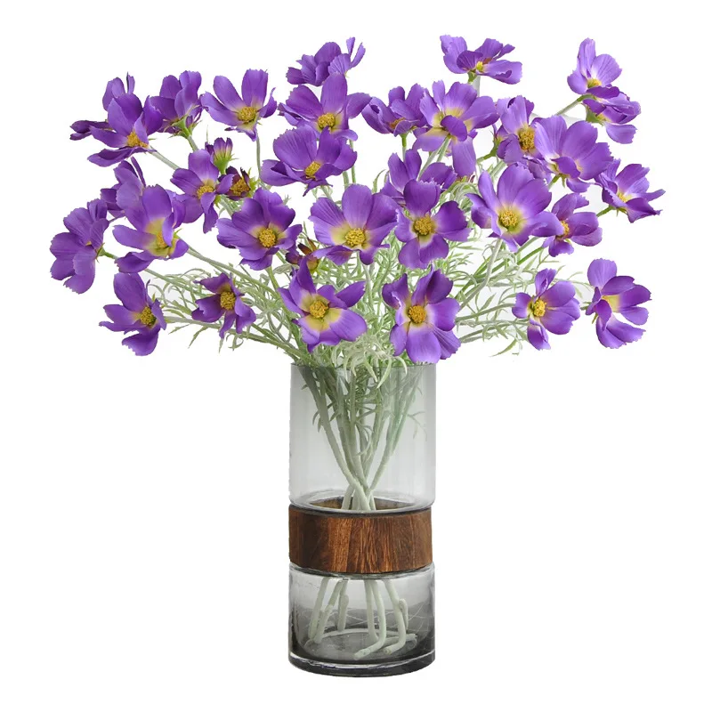 62 см флокированный космос искусственный цветок украшение дома свет роскошный