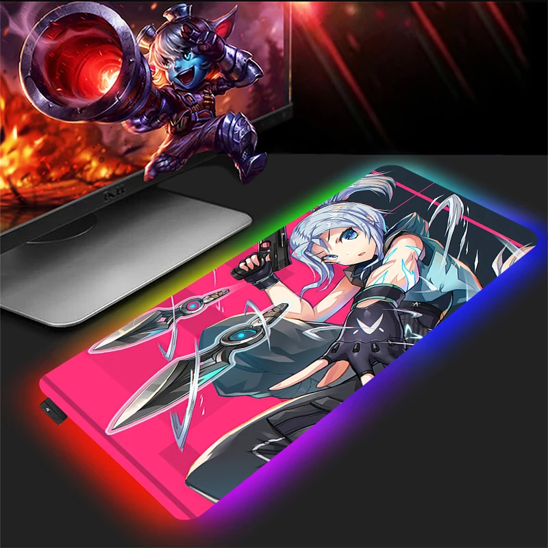 

Коврик для мыши, игровой коврик с подсветкой, Rgb