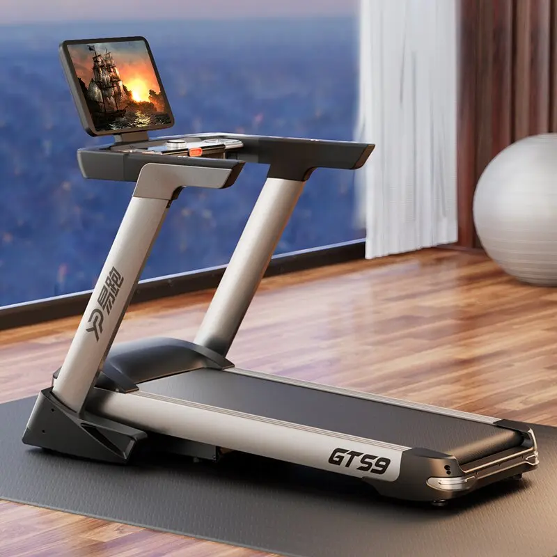 

new Design Adjustable screen slope Gym Electric Treadmill Machine ac motor semi commercial treadmill