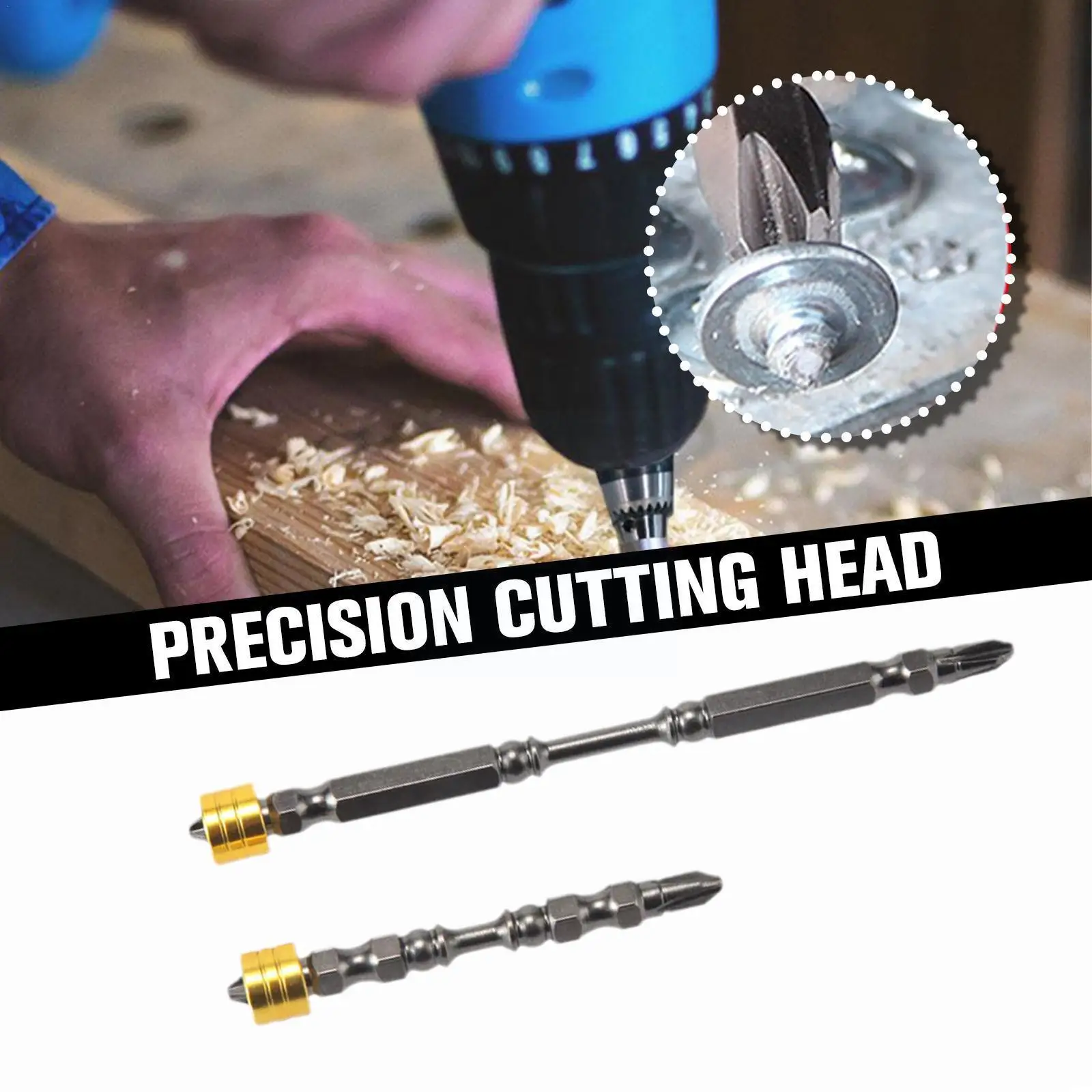 

Anti-slip Strong Magnetic Coil Bits Magnetic Drill Bits Steel Cross Hex Screwdriver S2 Head Screwdriver Inch Shank Electric R3N8