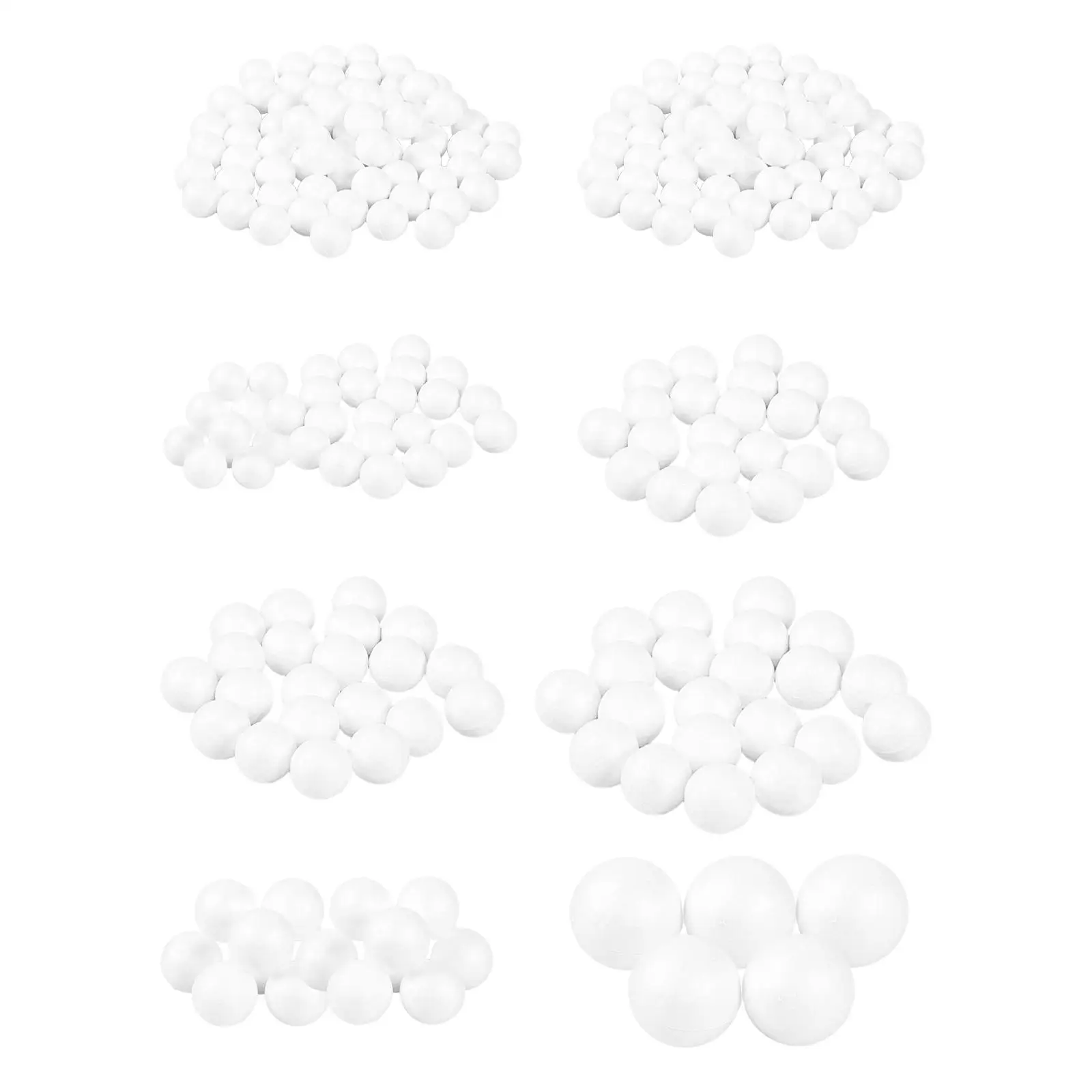 

Craft White Foam Ball Ornaments Smooth DIY Handmade DIY Ball for DIY Projects Crafting Decorating Cake Projects Party Birthday