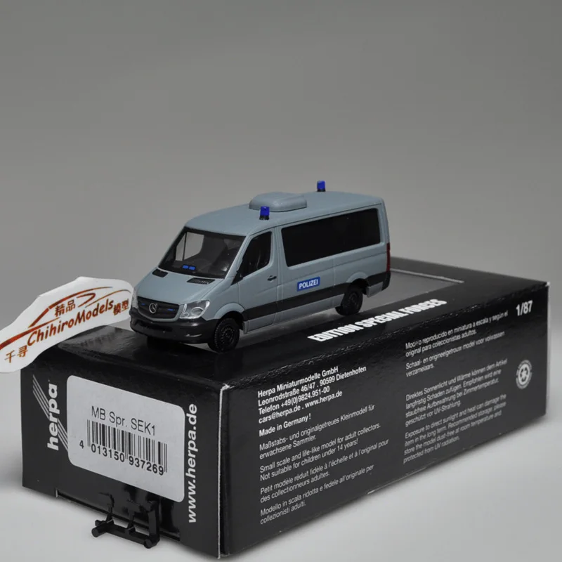 

1:87 Special Edition Herpa Mercedes Sprinter Sprinter Te Police GSG9 German Federal Defense Limited Edition 300