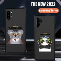 panda mouse cartoon cute funny silicone for samsung galaxy s7 s8 s9 s10 edge s10e s20 s21 note 8 9 10 20 ultra plus phone case