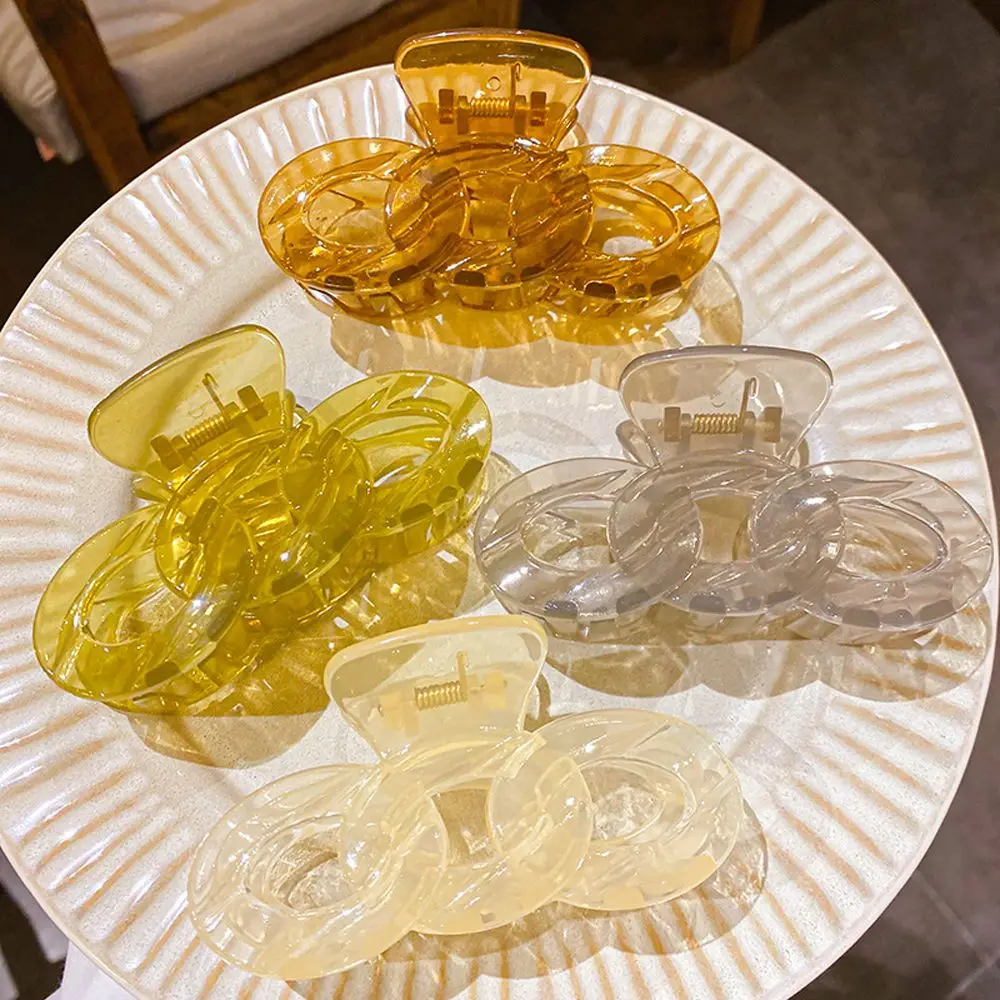 

Fashion Net Red New Chain Hair Clip Retro Grab Clip Fashion Simple Design Hair Accessory Braid Temperament Hair Clip Gift