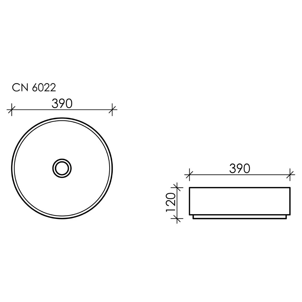 Раковина-чаша Ceramica Nova Element CN6022MP 39х39 розовая матовая |