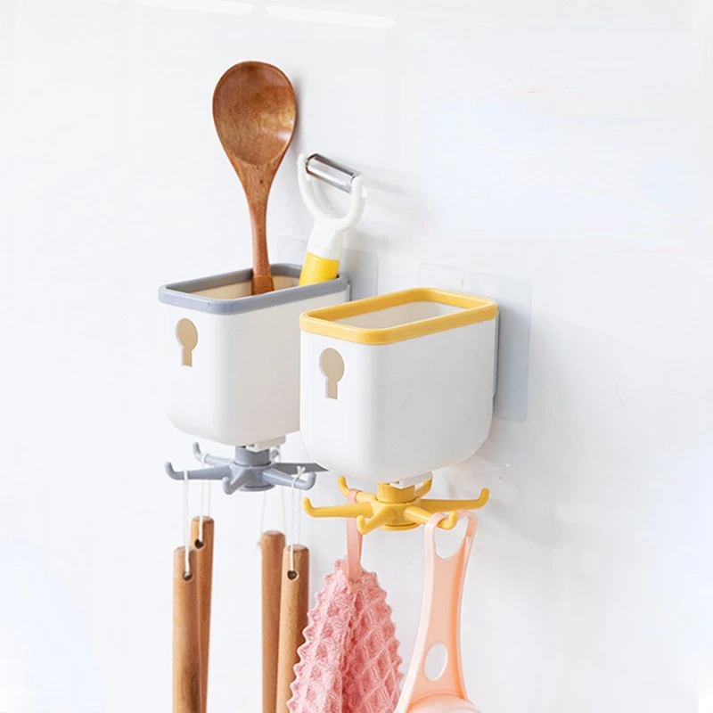 

Kitchen Rotate Storage Rack Cupboard Shelf Hanging Hook Organizer Closet Clothes Shelf Hanger Wardrobe Holder Kitchen Storage