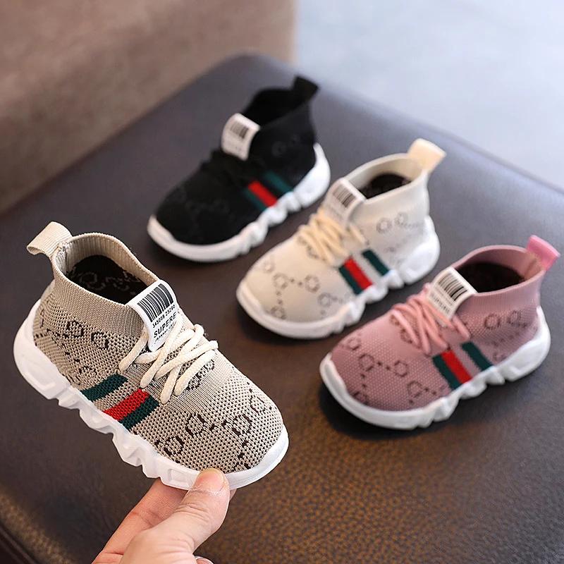 Chaussures de premiers pas pour bébés  en maille  décontractées  confortables et antidérapantes