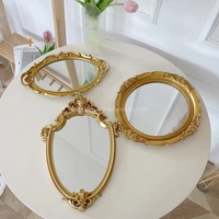 jeweler irregular mirror aesthetic wall decoration living room bathroom macrame mirror for makeup espelhos decorativo home decor