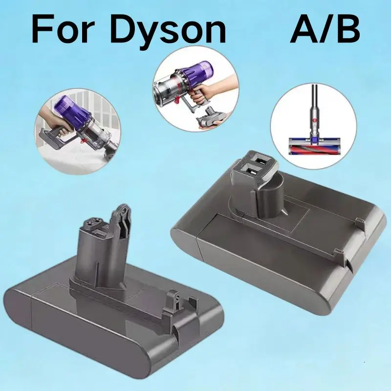 Аккумулятор Li-ion 22.2В для пылесосов Dyson Type A или B, совместимый с моделями Dyson DC35, DC45, DC31, DC34, DC44, DC31 Animal, DC35 Animal. Долговечный и прочный. (art.: 3920d8ff6df72) - 3920d8ff6df72