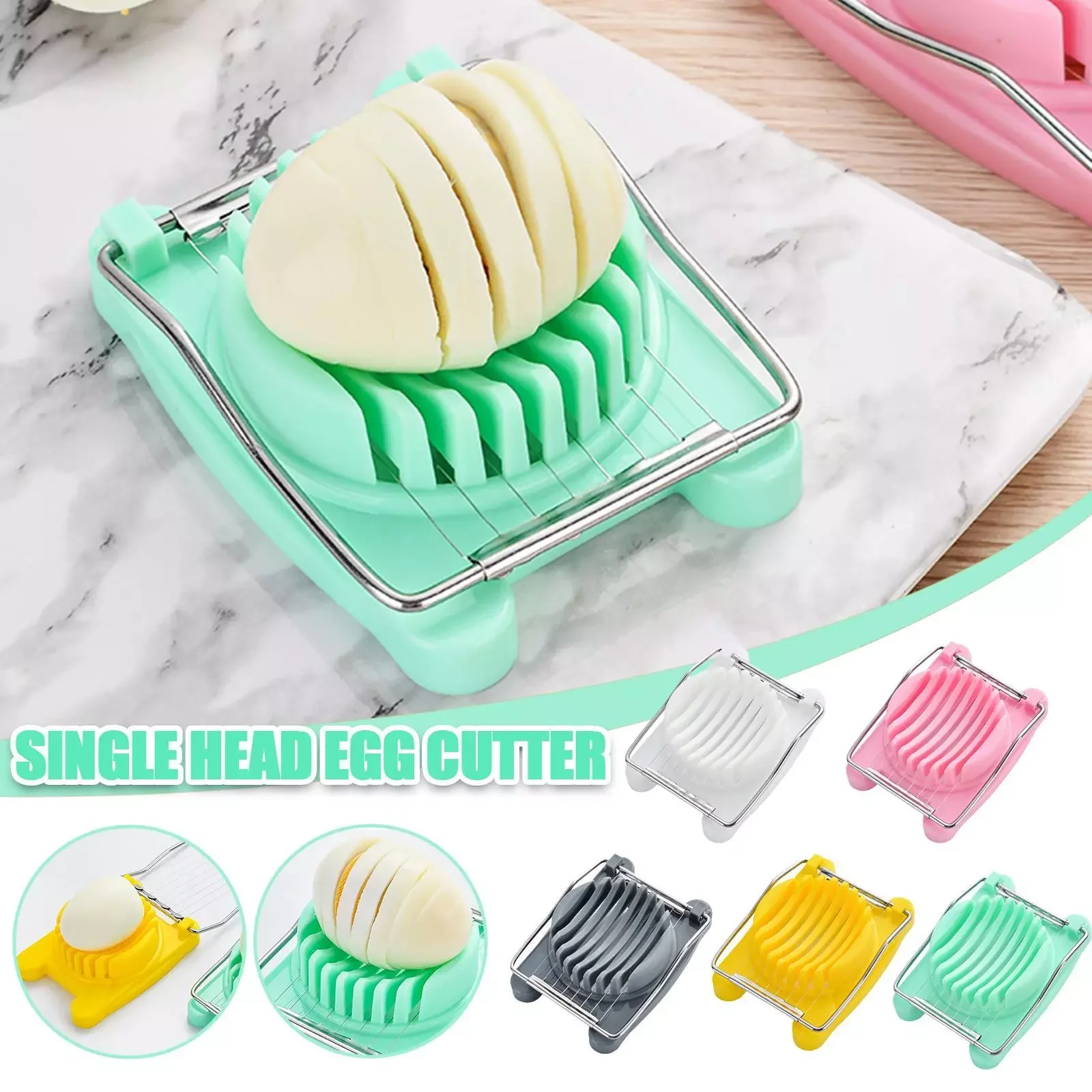 

NEW2023 Creative Fancy Multifunctional Egg Cutter Cutting Slicer Slicing Gadgets For Home Steel Kitchen Novel Accessories