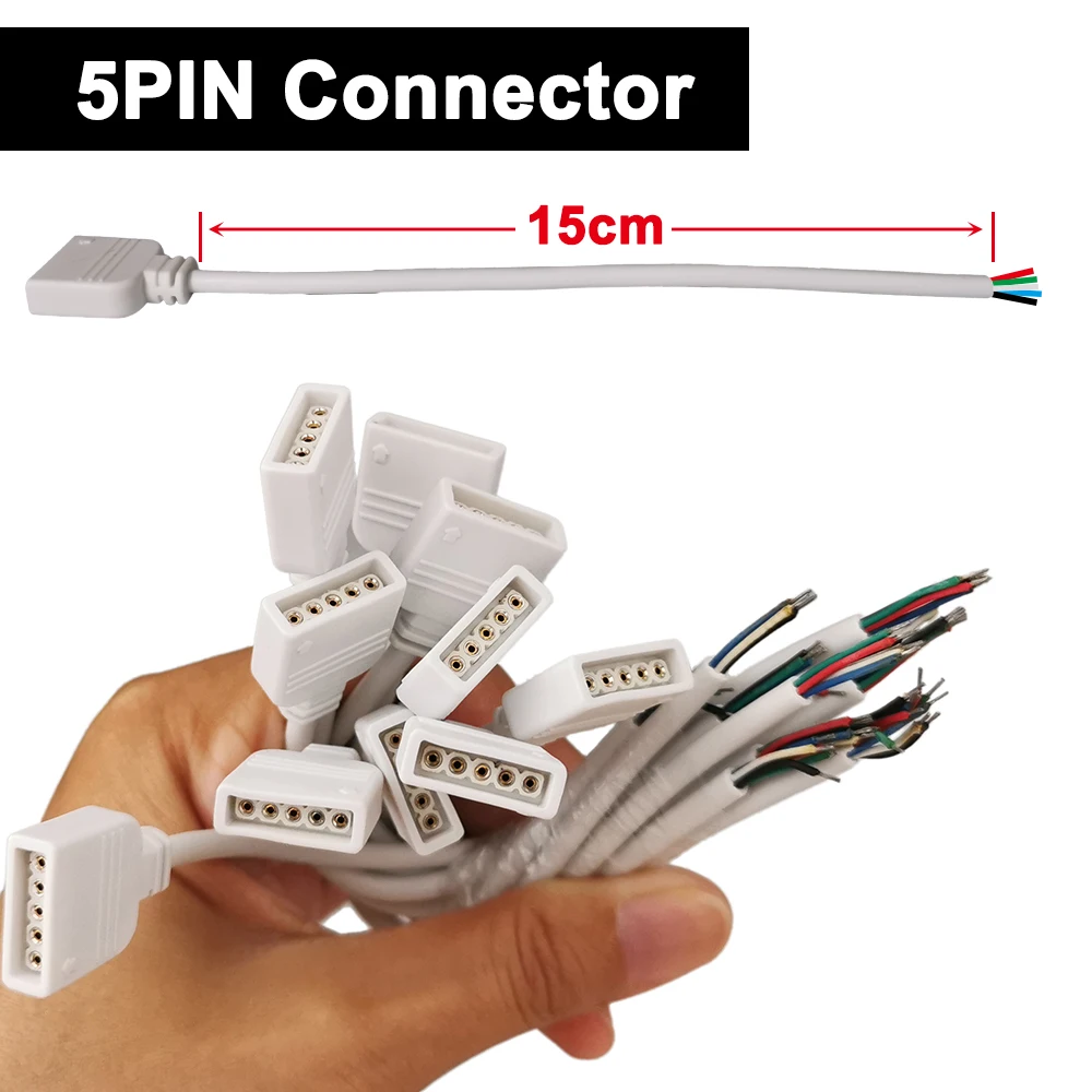 Удлинительный кабель для светодиодной ленты WS2812 5050 RGB RGBW 15 см 3 контакта 4 5