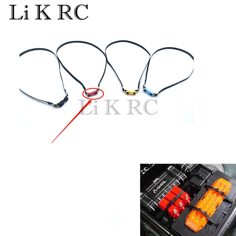 

5Pcs RC Car Roof Luggage Rack Rope Decorate Strap For 1/10 RC Crawler Car AXIAL SCX10 Traxxas TRX4 RC4WD D90 CC01