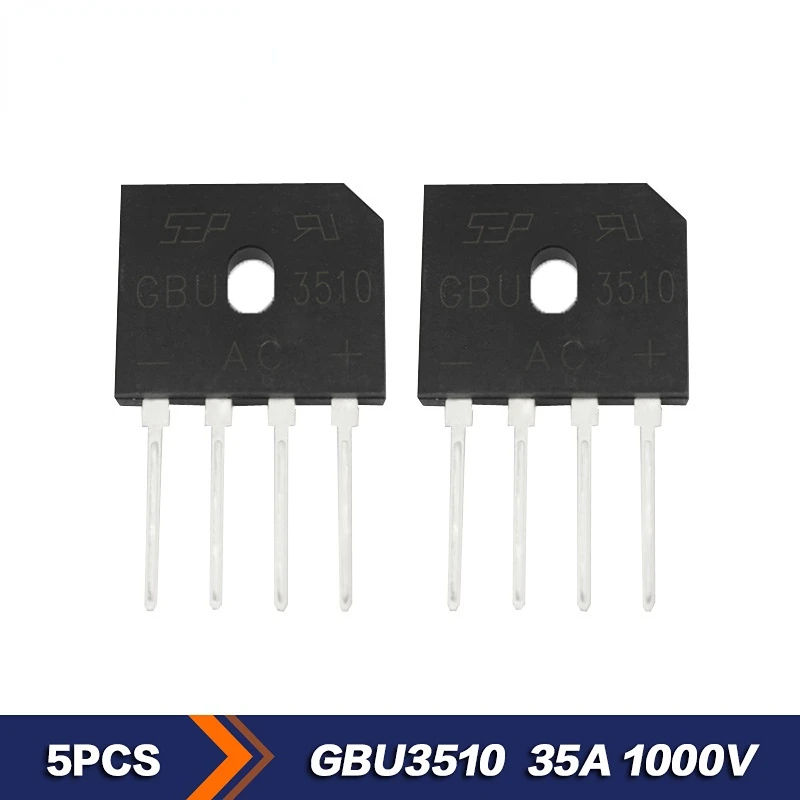 

5pcs/lot RECTIFI DIODE 1000V GBU3510 35A Bridge Rectifer Diodes