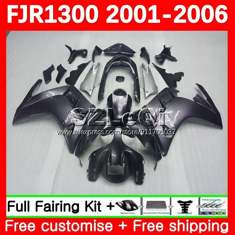 

stock color Body For YAMAHA FJR1300A FJR-1300 FJR 1300 A FJR1300 01 02 03 05 06 2001 2002 2003 2004 2005 2006 Fairing 146LQ.0