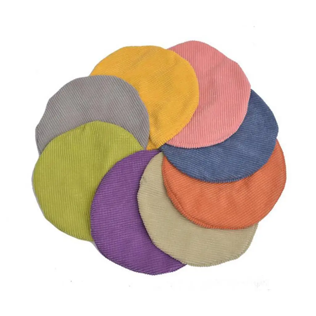

Bar Stool Covers Round Chair Seat Cushion Protector Gray 40x40x10cm