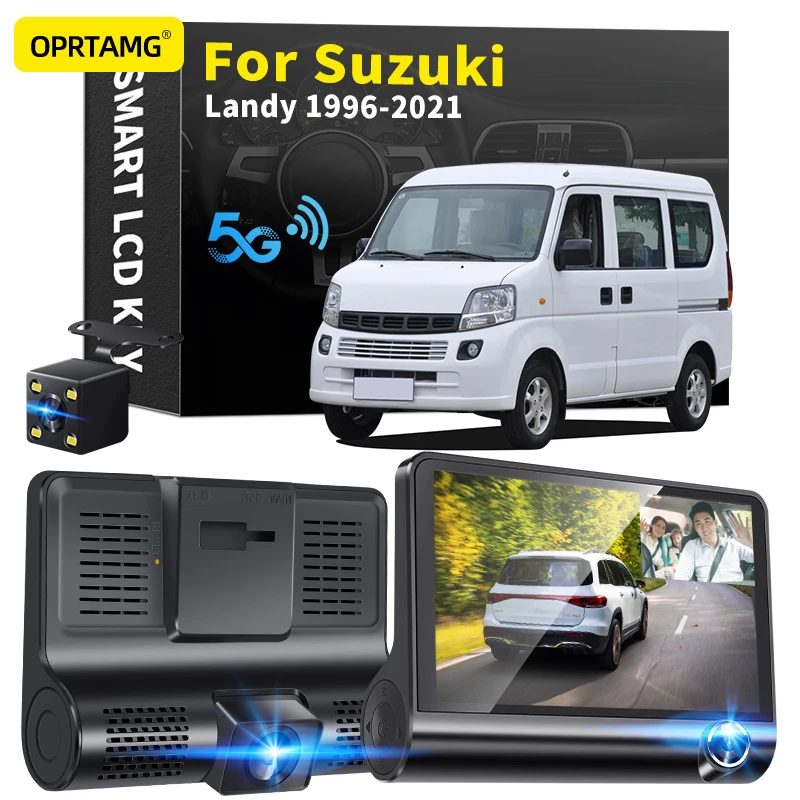 

OPRTAMG Dash Cam Car DVR 3 Cameras Lens 4.0 Inch 1080P dashcam For Suzuki Landy 1994 1996 2000 2001-2018 2019 2020 2021 2022