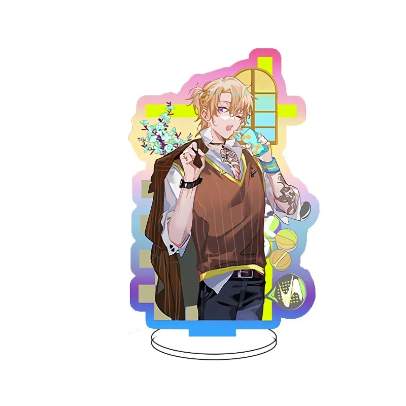 

Luxiem Vtb Toy Figures Acrylic Stand Anime Action Figure Ornament Model Accessories Mysta Ike Vox Gift