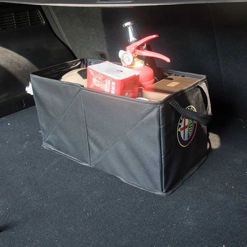 

Trunk Storage Box Foldable Multifunction Oxford Cloth Bag For Alfa Romeo Giulia Stelvio Giulietta Mito 4c Car Interior Supplies