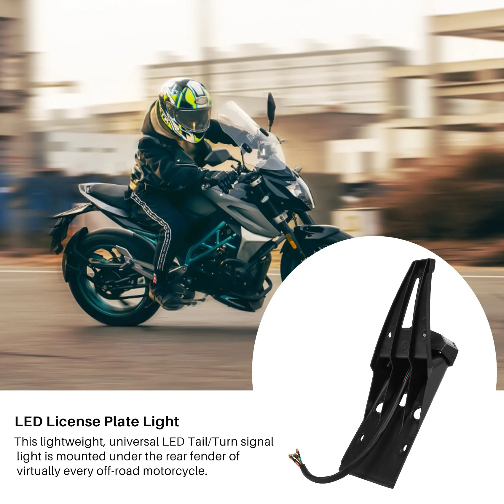 Заднее крыло мотоцикла тормоз задний хвост фонари для номерного знака