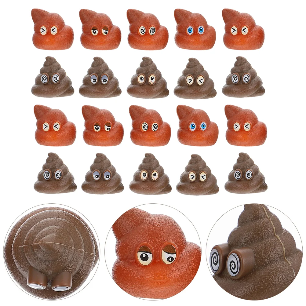 

20 Pcs Poop Toys Tricky Props Kids Gifts Fake Prank Childrens Novelty Realistic