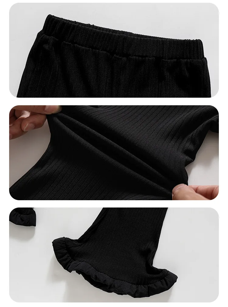 Костюм для девочек Новинка весна-осень модный пузырьковый топ с низом маленьких +