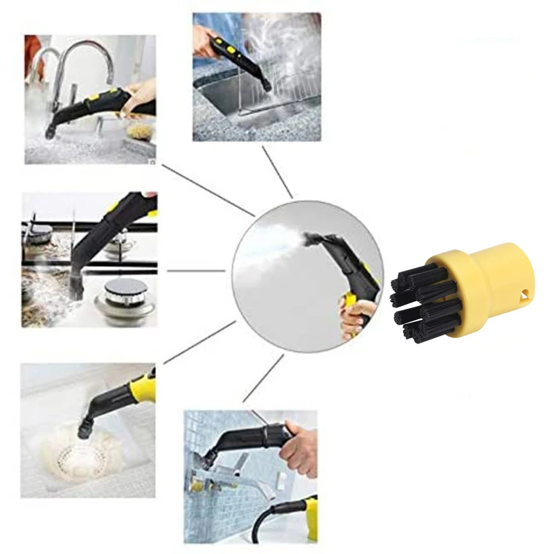 Фото Чистящие щетки для Karcher SC1 SC2 SC3 SC4 SC5 SC7 CTK10, насадки для пароочистителя, сменная круглая насадка для спринклера №5