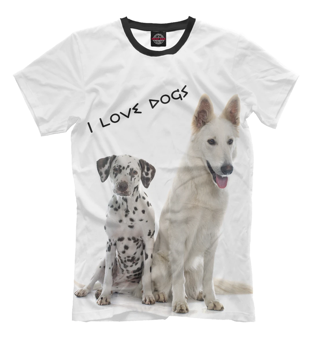 Футболка I love dogs Собаки |