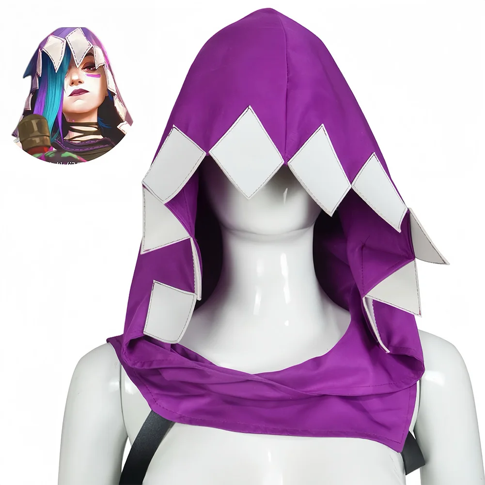 Jinx Косплей Arcane Hat Игра LOL Костюм Аксессуары Маскировка Взрослых Женщин Ролевые