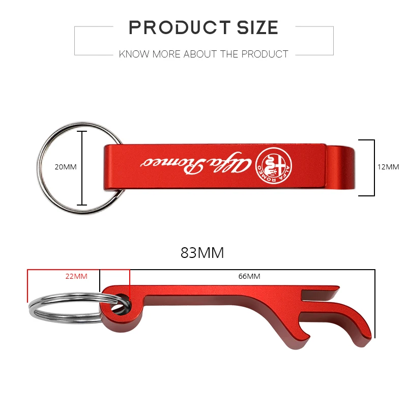 Открывалка для бутылок из цинкового сплава брелок ключей с лазерным логотипом на