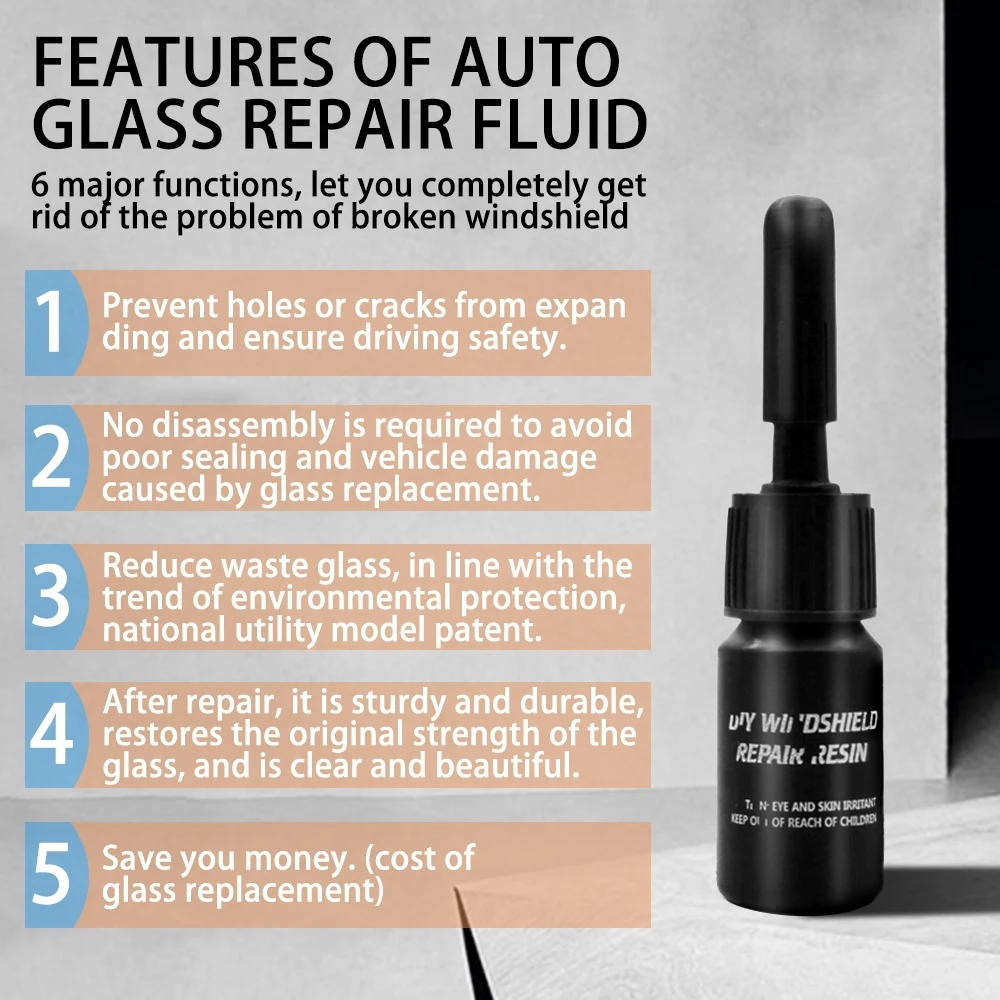 Инструмент для ремонта автомобильного лобового стекла DIY Window Tools Glass Curing Glue Auto Scratch Crack Restore Kit новый.