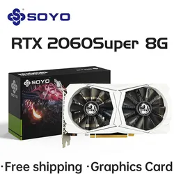 Видеокарта SOYO NVIDIA GeForce RTX2060 SUPER 8G GDDR6 за 14238 руб