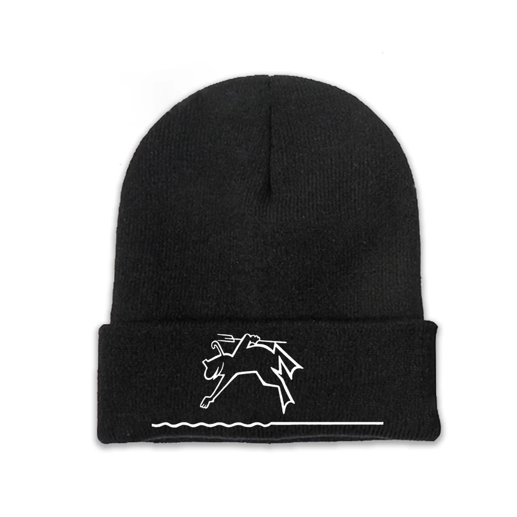

Knit Hat La Linea The Line Osvaldo TV Winter Warm Beanie Caps Diving Men Women Fashion Casual Bonnet