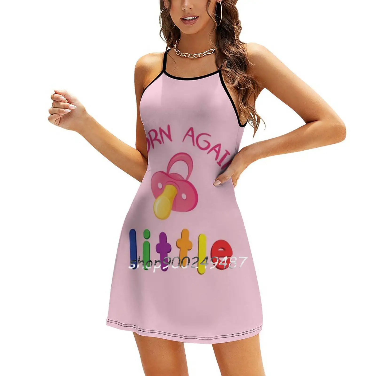 Born Again Little-Pink Paci Вечерние платья Миди Сексуальное платье Женское милое цельное