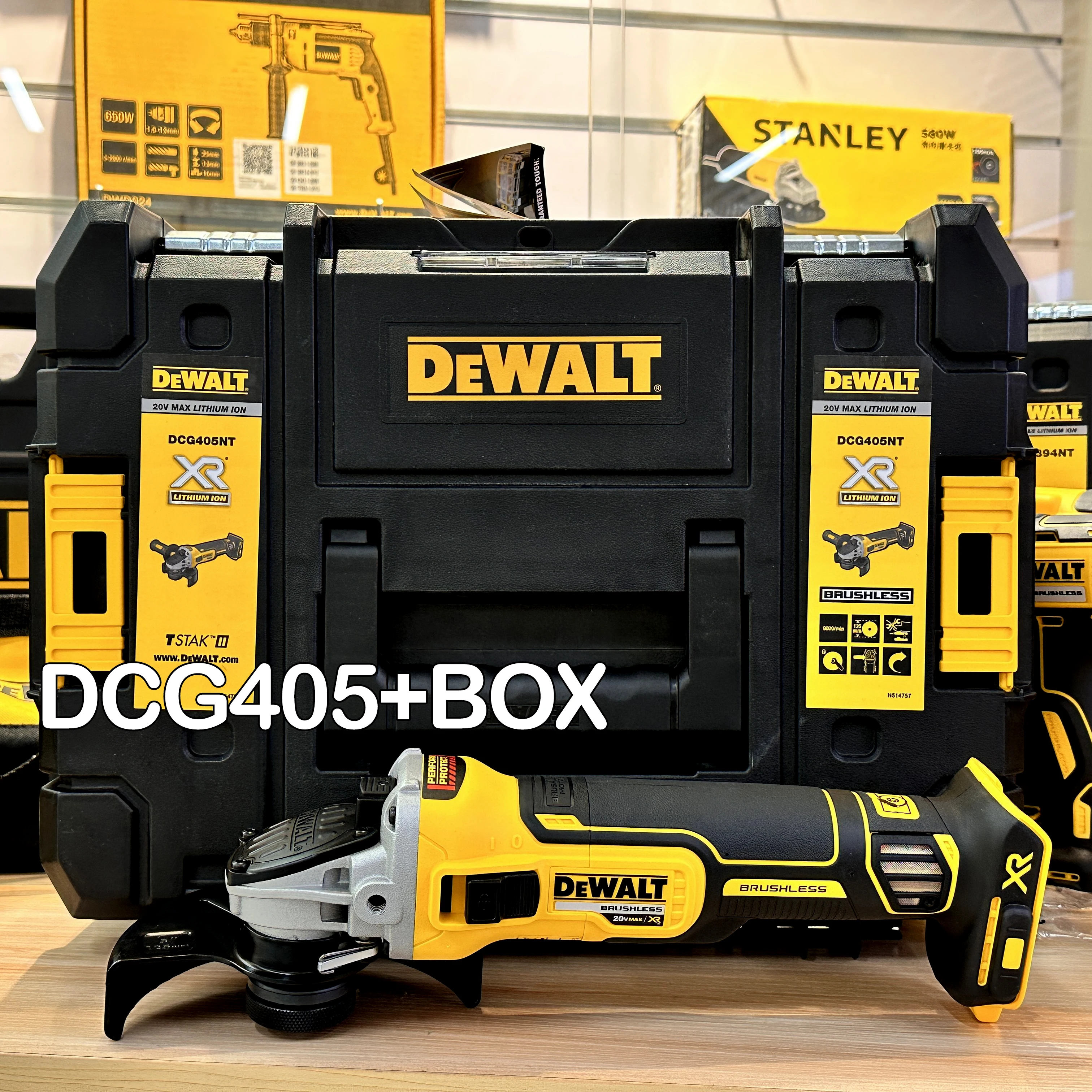 

DEWALT DCG405 Бесщеточная угловая шлифовальная машина 20В