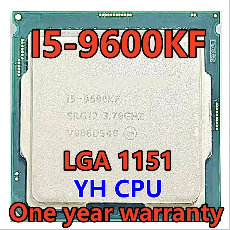 I5-9600KF i5 9600KF SRG12 3,7 ГГц бывший в употреблении шестиядерный шестипоточный процессор 9M 95W LGA 1151