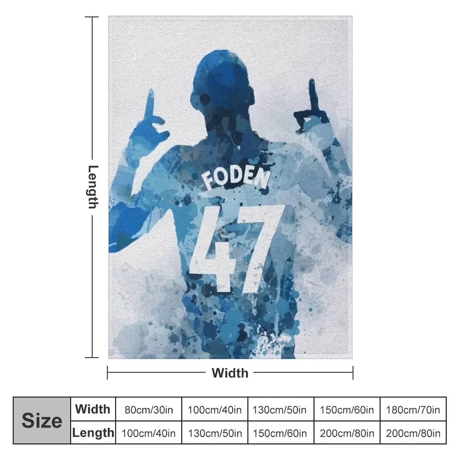 Одеяло Art Phil Foden с акварелью диван-кровать одеяла для кемпинга