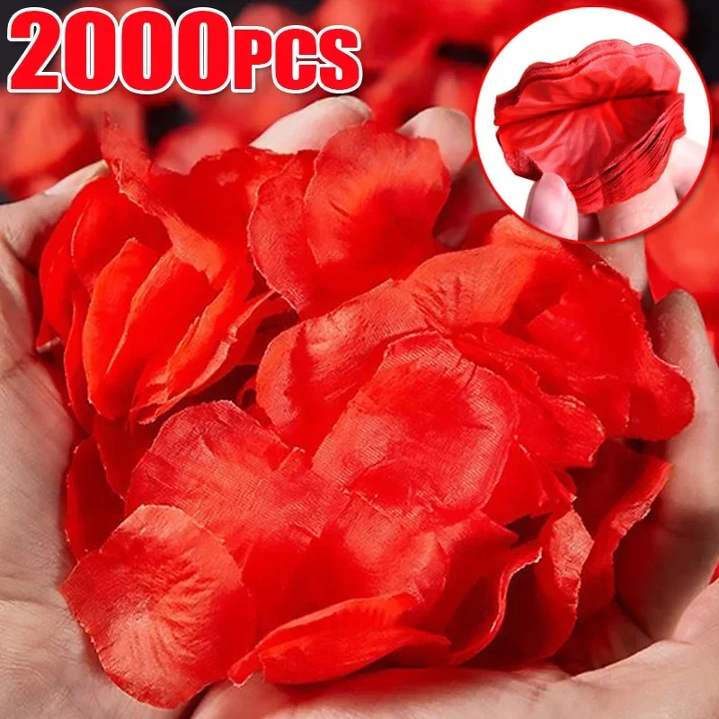 

Colorful Silk Artificial Rose Petals Love Romantic Warm Scattered Flowers Anniversary Wedding Party Favors Decoration Supplies