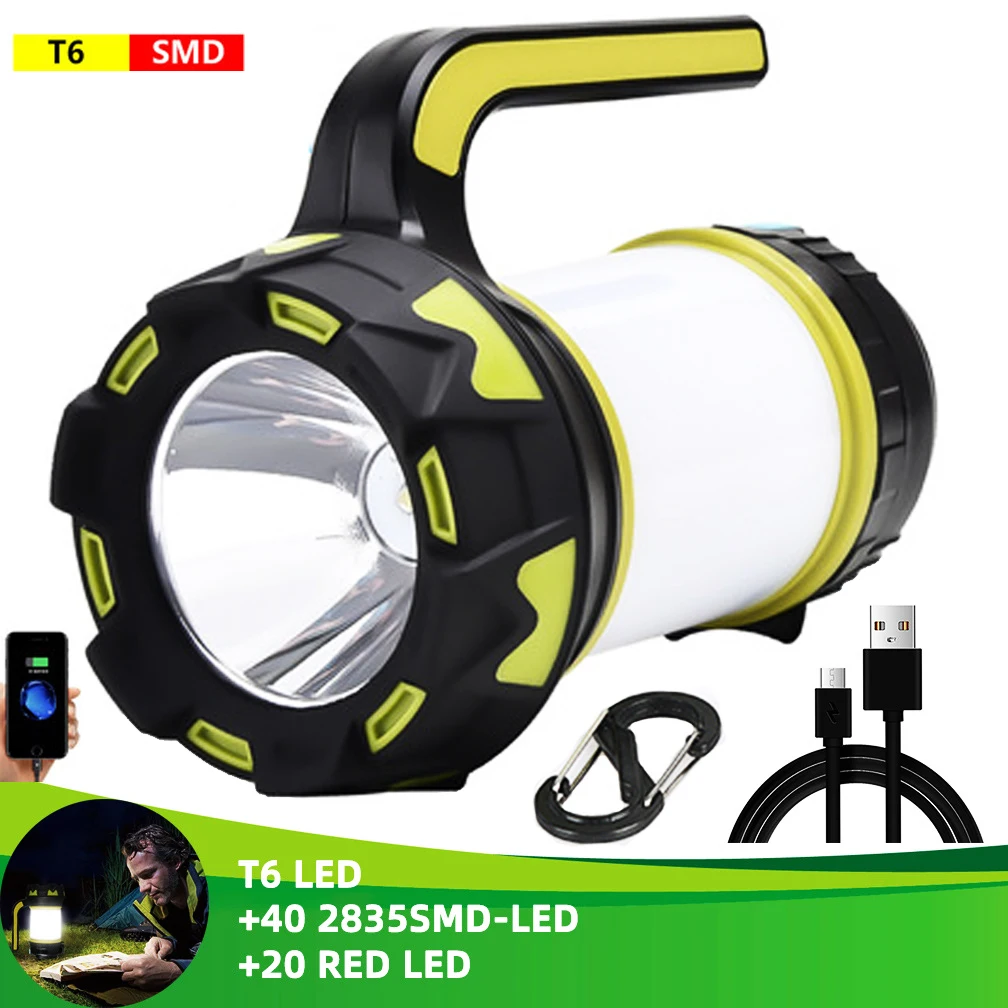 

Camping Hiking Outdoor Modes Recreations Waterproof Led Power 6 Bank Rechargeable Lantern Lantern Flashlight