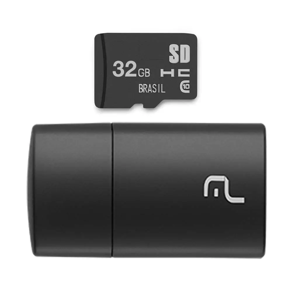 

Memory Card + 2X1 Class 10 32Gb Multilaser Adapter