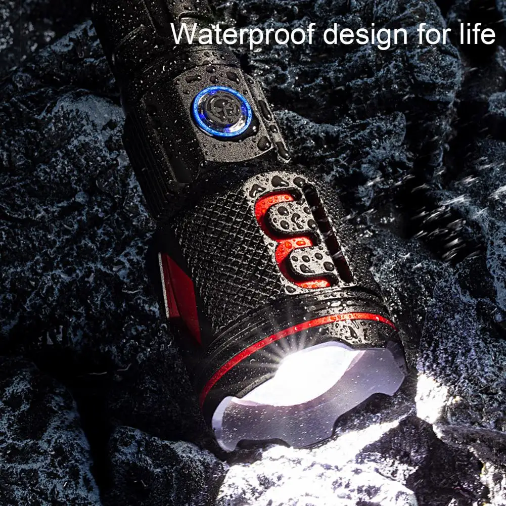 

Практичный перезаряжаемый светодиодный фонарик с длительным сроком службы, компактный зум, светодиодный фонарик для кемпинга, светодиодны...