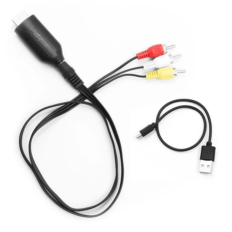 

WIISTAR видеоконвертер HDMI-совместимый с адаптером RCA HD-видео HDMI-совместимый с RCA AV CVBS L/R видео 1080P Поддержка NTSC PAL