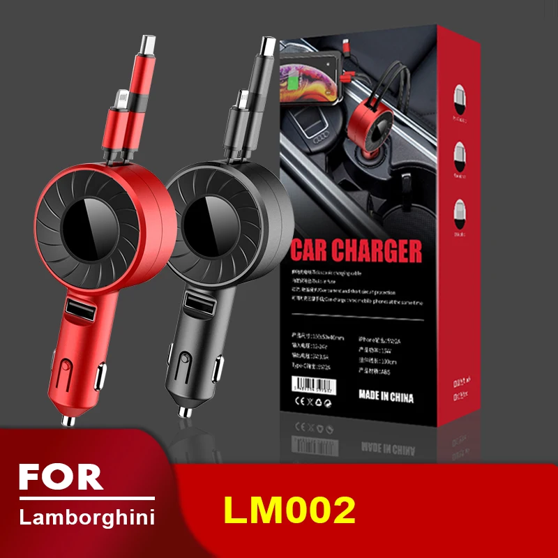 

USB Type C Car Charger for iPhone Android HUAWEI HONOR Xiaomi POCO Redmi Samsung Galaxy Realme UMIDIGI for Lamborghini LM002