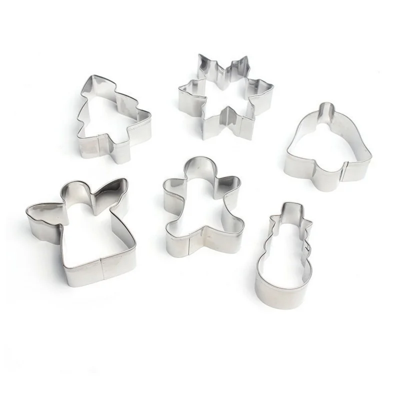 Формы для печенья Рождественские формы из нержавеющей стали выпечки 6 стилей