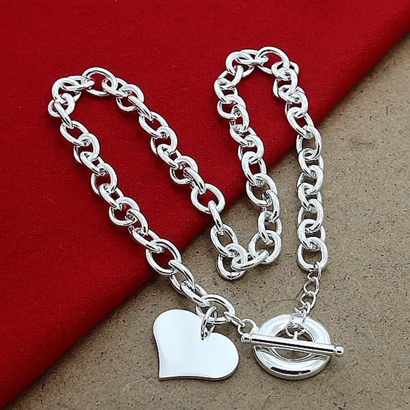 Женское ожерелье из серебра 925 пробы