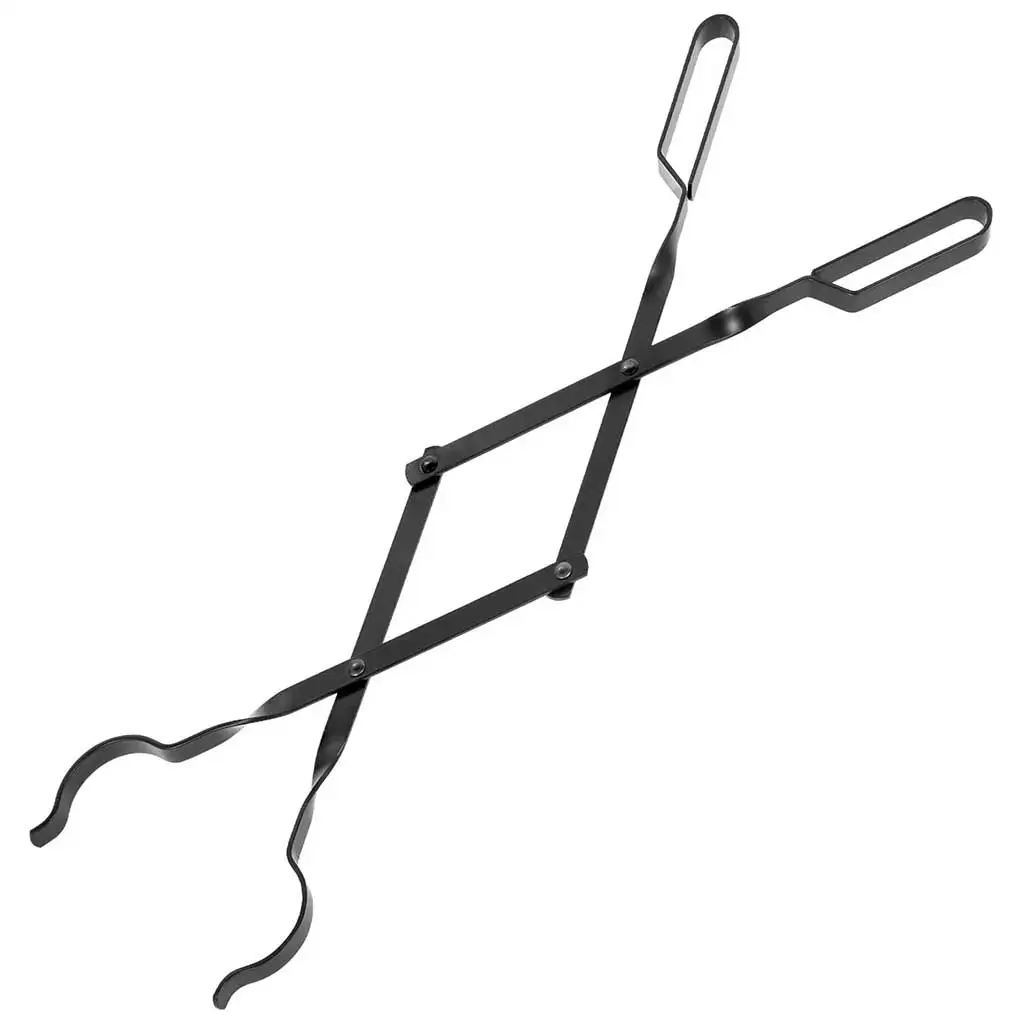 

Fireplace Tongs Log Grabber Foldable Firewood Claw