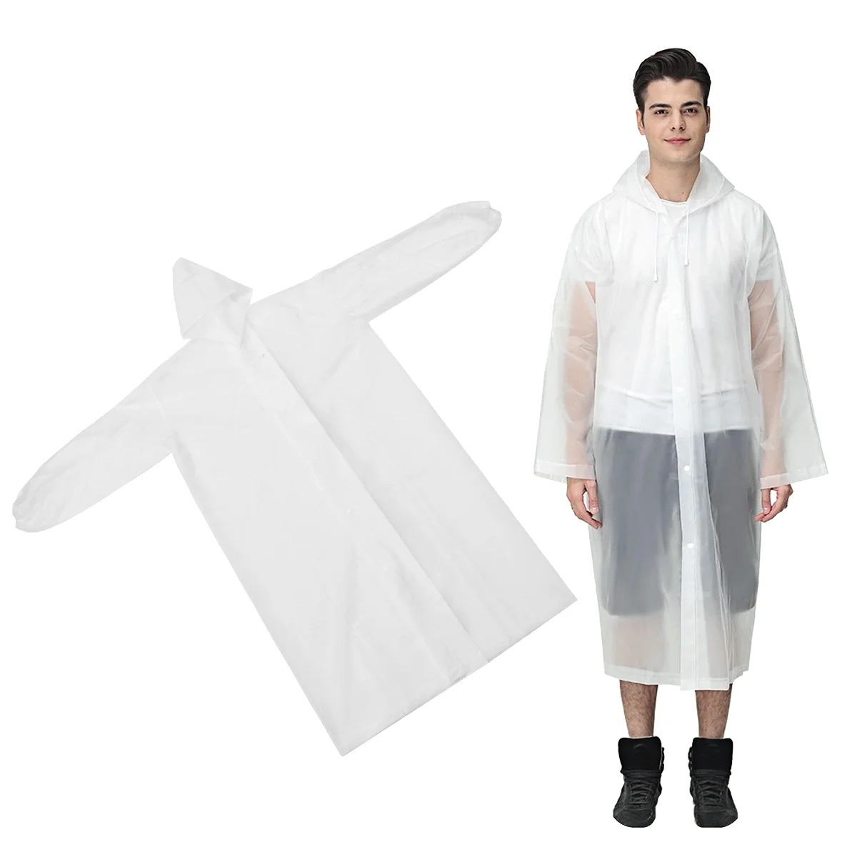 

Poncho Rain Raincoat Hiking Hooded Backpacking Kits Survival Coat Capes Emergency Reusable Outdoor Cycling Jacket Ponchos