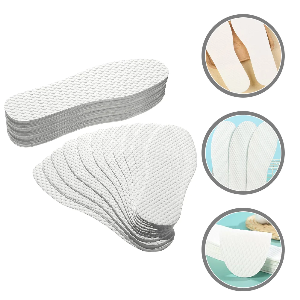

20 Pairs Comfortable Thin Insole Man Shoe Inserts Women Wood Pulp Sports Insoles