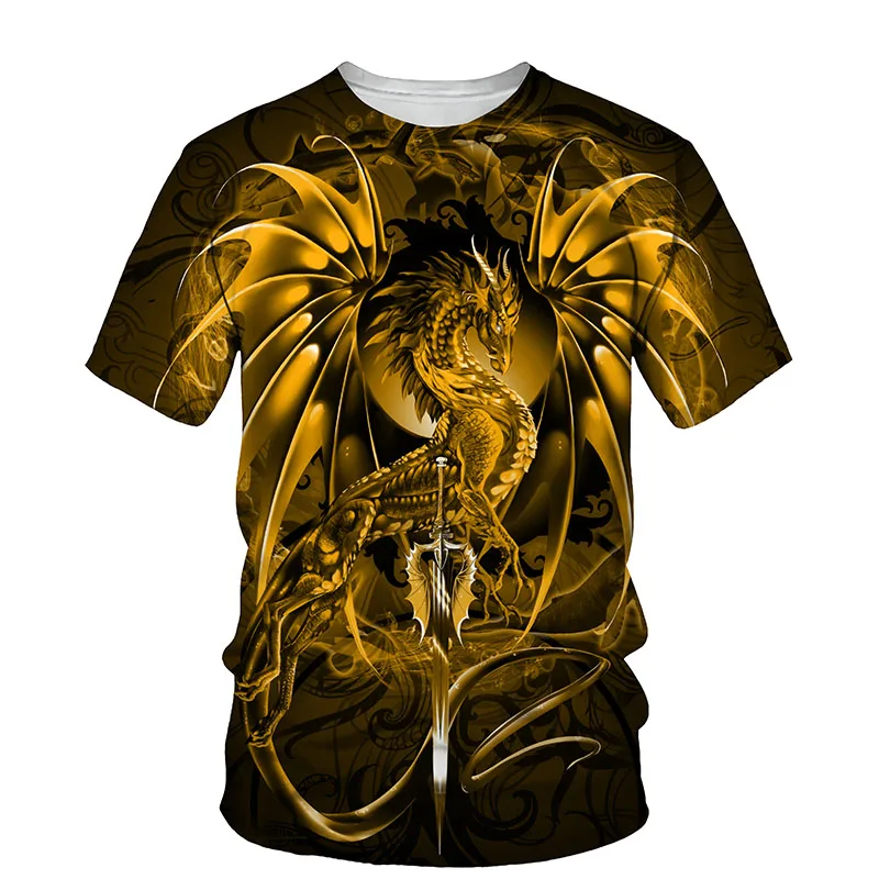

2022 summer hot sale men's Xilong 3D printing cool men's o-neck short sleeve 3D style men's fashion casual T-shirt