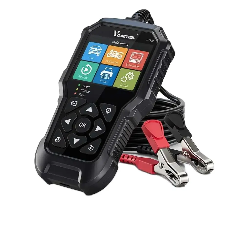 

VDIAGTOOL BT300 тестер автомобильного аккумулятора 6 В 12 В 100-2000 CCA обнаружение системы аккумулятора автоматический анализатор аккумулятора инструмент для автомобильного аккумулятора