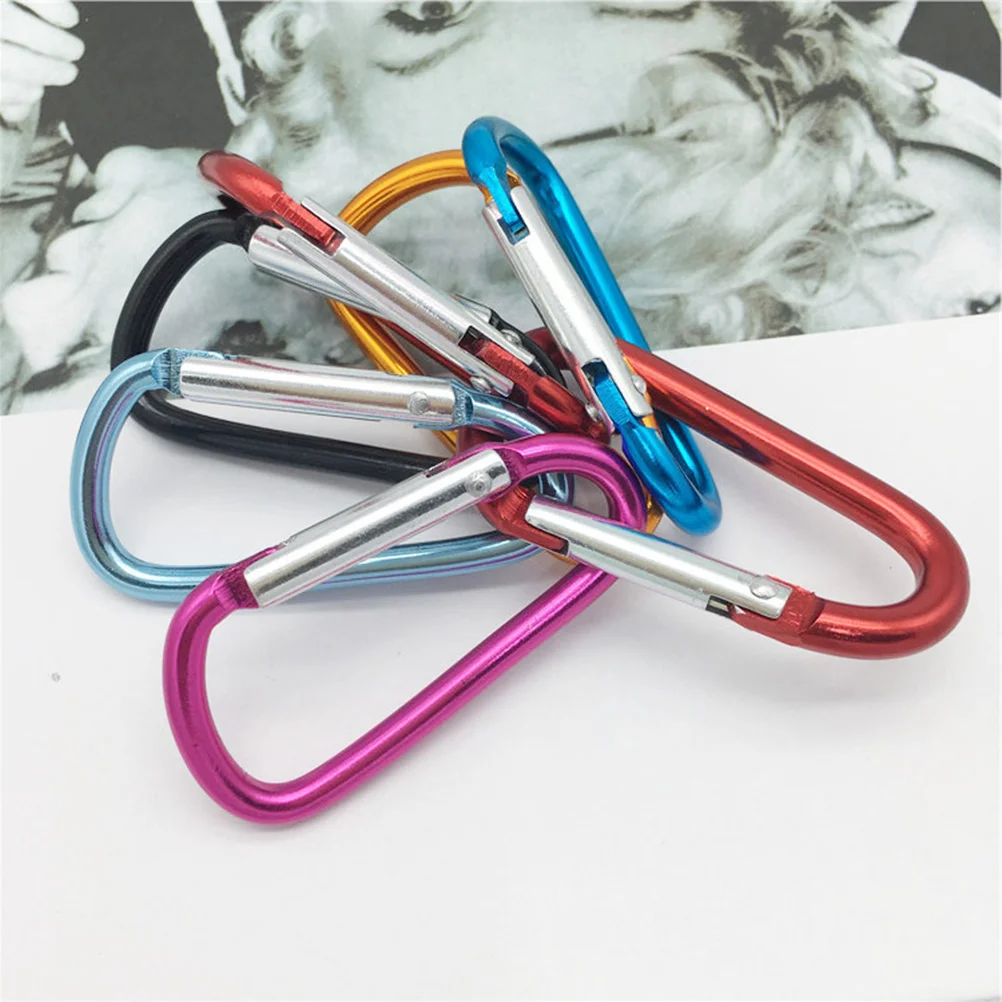 24 шт. карабин выдвижной держатель бейджа зажим карабины сверхмощный